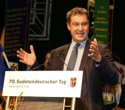 Der Bayerische Ministerprsident Dr. Markus Sder beim 70. Sudetendeutschen Tag 2019 in Regensburg
