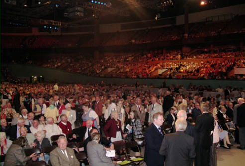 Die Deutschlandhalle ist gut besucht