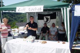 Cafe Lorbaß mit Michael Kobuß und Familie Staschko (im Hintergrund)