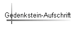 Gedenkstein-Aufschrift