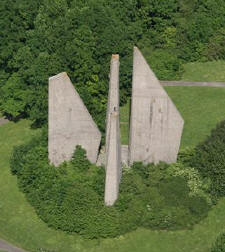 Blick auf das Heimkehrerdenkmal in Friedland