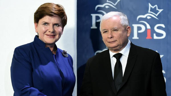 Die polnische Ministerpräsidentin Beata Szydlo und PiS-Chef Jaroslaw Kaczynski (AFP / Janek Skarzynski)