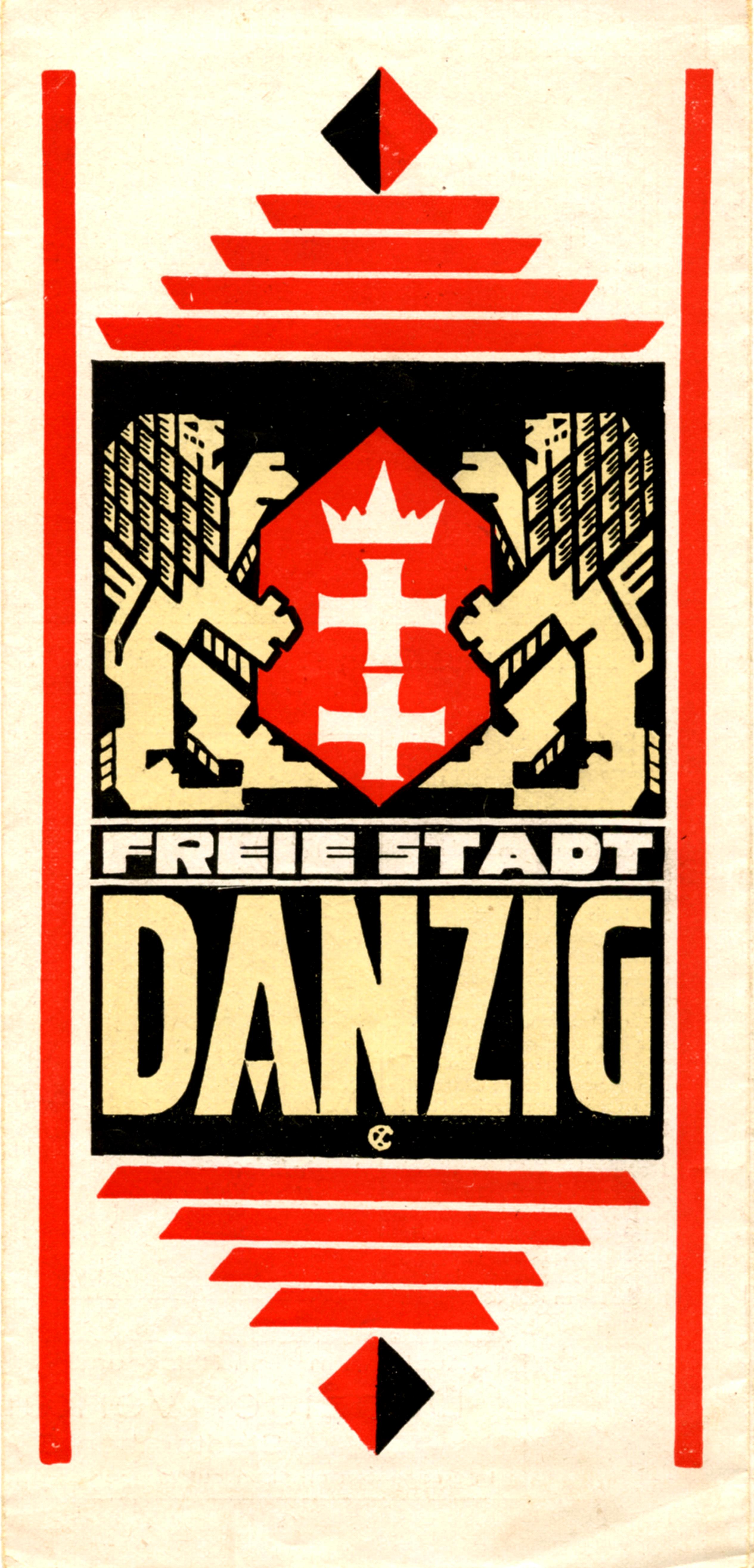 Faltblatt der Danziger Verkehrszentrale von 1927